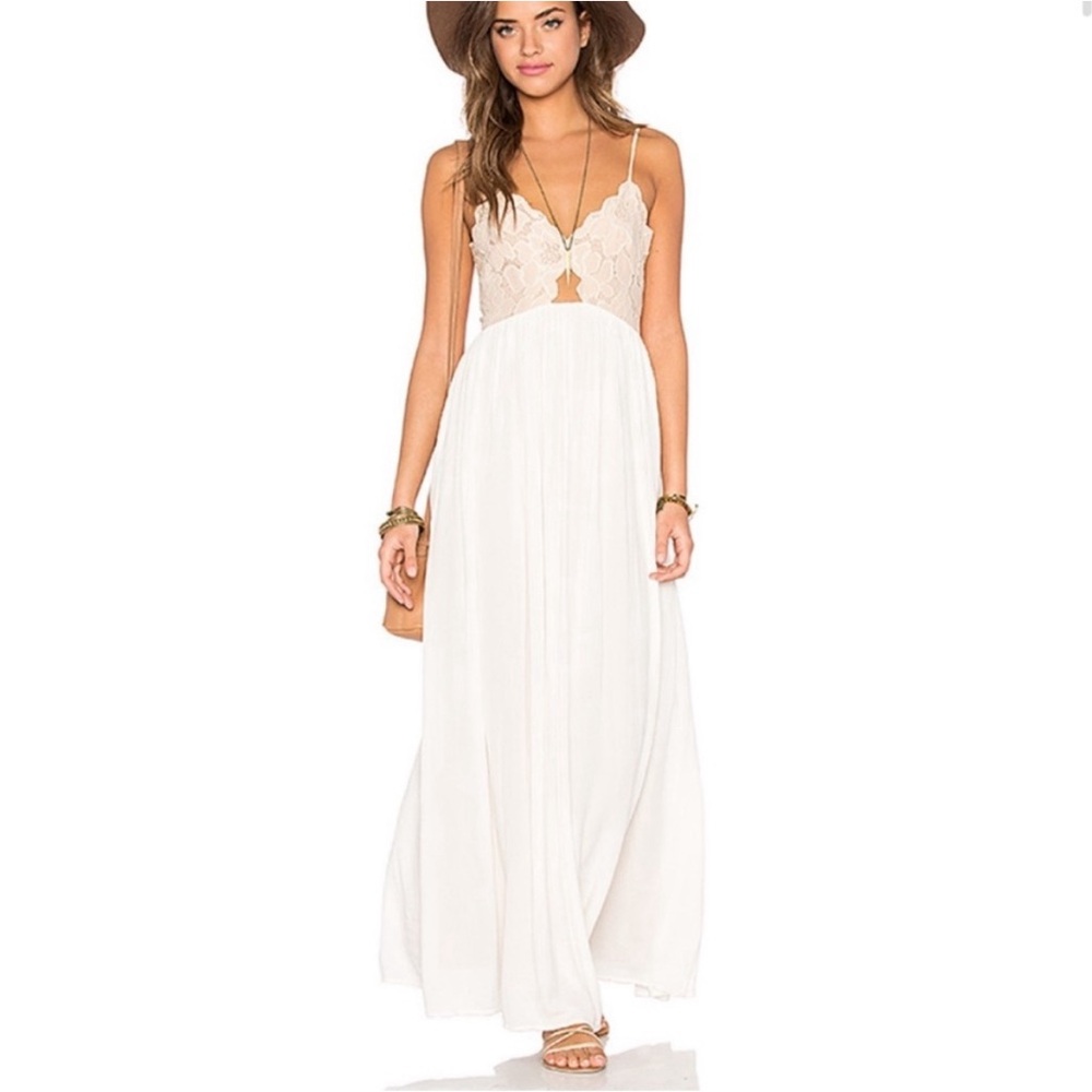 Tularosa, Cream Maxi Dress